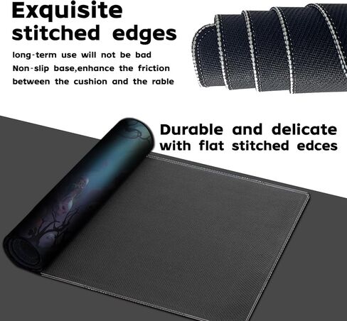 Playmat Board Game MTG Duel Playmat Trading Card 23.6 x 13.8in Game Mat Stitching Edges Compatible for TCG CCG RPG OCG with Card Zones + Including Storage Bags (Skull Land,No Zone) in Kuwait
