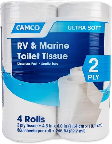 Camco RV Bathroom Toilet Tissue (16 rolls) and TastePURE Camper/RV Water Filter & Hose Protector in Saudi Arabia