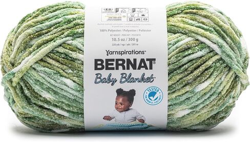 Spinrite Bernat Baby Blanket Big Ball Yarn-Leafy Greens in Saudi Arabia