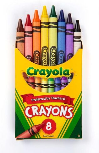 Crayola Crayons, 8 per Pack, 12 Pack (523008) in Saudi Arabia