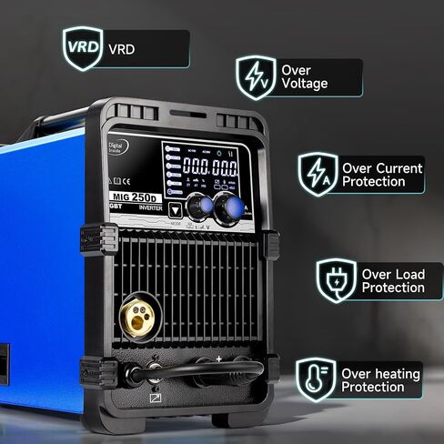 MIG Welder, 145Amp 120V Flux Core MIG/Lift TIG/Stick 3-in-1 Welding Machine, IGBT Inverter Welder Equipment, Portable and Compact Design for Ultimate Value and Flexibility. in Saudi Arabia