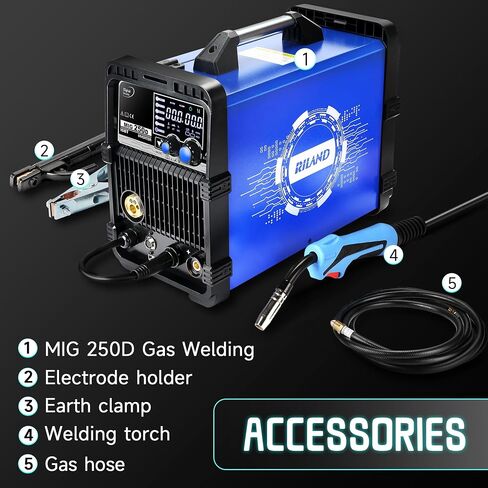 MIG Welder, 145Amp 120V Flux Core MIG/Lift TIG/Stick 3-in-1 Welding Machine, IGBT Inverter Welder Equipment, Portable and Compact Design for Ultimate Value and Flexibility. in Saudi Arabia