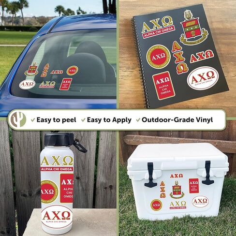 Desert Cactus Alpha Chi Omega Sticker Axo Sheet Standard Secal Secal Laptop Botto Mater Car (Full - Standard) in Saudi Arabia