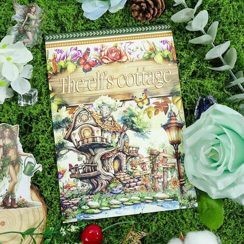 Creative Journaling Sticker Book Ice and Snow World Stickers Scenery PET Material for Junk journals Pre-Cut Fantasy Stickers for Scrapbooking (91284) in Saudi Arabia