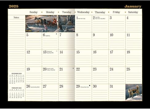 Lang Companies, Terry Redlin 2026 Planner, 8.5'' X 12'', 12-Month Calendar with Stapled Binding in Saudi Arabia