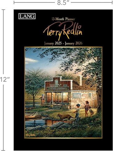Lang Companies, Terry Redlin 2026 Planner, 8.5'' X 12'', 12-Month Calendar with Stapled Binding in Saudi Arabia
