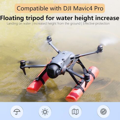 Landing Gear Float Skit for DJI Mavci 4 Pro, Drone Water Landing Gear/Float Tripod Stand/Buoyancy Stick Extended Height/Kit Accessory in Saudi Arabia