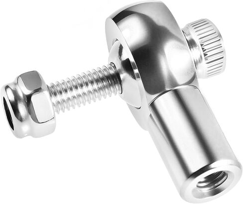 Lever Steering Linkage Tie Rod End Ball Head End, M2 2.0xL15mm Tie Rod End Ball Head Holder, Aluminum Thread Ball Joint with M2 Screws for RC Model Car Boat Airplane Sliver in Kuwait