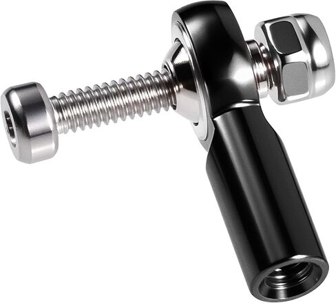 Lever Steering Linkage Tie Rod End Ball Head End, M2 2.0xL15mm Tie Rod End Ball Head Holder, Aluminum Thread Ball Joint with M2 Screws for RC Model Car Boat Airplane Sliver in Kuwait