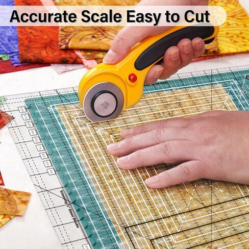 حاكم خياطة اللحف ، 17-3/4in × 22 بوصة ، حاكم وحاكم مترقص زرقاء ، قطع شريط الأقمشة غير القباية ، خياطة ، صياغة ، صياغة in Kuwait