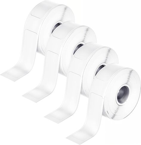 4 Rolls D30 Labels,0.47 X 1.57 in Print Master Labels Refill, White Smart Mini Label Maker Refill 160 Sheets/Roll, Thermal Sticker Paper for Office 160 Label Printing Paper in Saudi Arabia