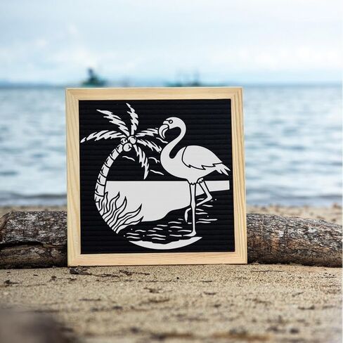 FINGERINSPIRE 6 PCS Flamingos Scenes Stencil for Painting with Brush 2 Sizes Reusable Animal Birds Sea Template Hollowed Coco Flower Pineapple Stencil Plastic PET Animal Theme Template for DIY Decor in Saudi Arabia