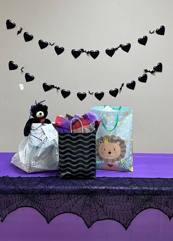 Pre-Strung Felt Black Heart Garland Banner Gothic Wedding Decor Galentines Day Banner for Wedding,Anniversary,Valentines Farewell Party Decorations 3PACK in Kuwait