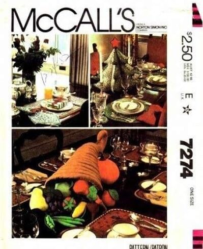 McCall's 7274 Crafts Pattern Pattern Christmas Table Gettings in Saudi Arabia