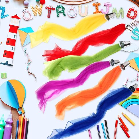 Zonon 6 Sets Rainbow Classroom Decor Art Paint Party Decoration Rainbow Sheer Curtains for Classroom Windows Birthday Party Favors First Day of School Bedroom Decor(Multicolor) in Saudi Arabia