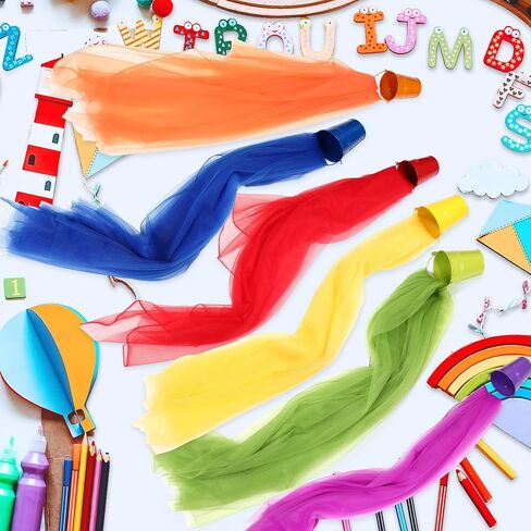 Zonon 6 Sets Rainbow Classroom Decor Art Paint Party Decoration Rainbow Sheer Curtains for Classroom Windows Birthday Party Favors First Day of School Bedroom Decor(Multicolor) in Kuwait