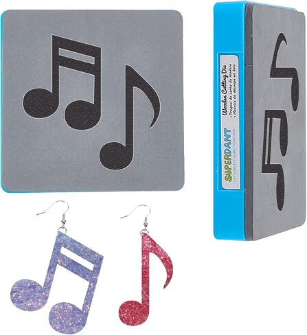 SUPERDANT Music Notes Earring Pendants Leather Cutting Dies Wooden DIY Die Cutter Leather Craft Cutting Machine Faux Leather Dies for Earring Making Girls DIY Art Crafts in Saudi Arabia