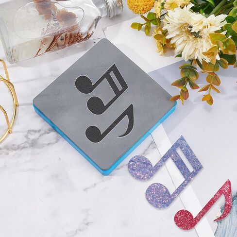 SUPERDANT Music Notes Earring Pendants Leather Cutting Dies Wooden DIY Die Cutter Leather Craft Cutting Machine Faux Leather Dies for Earring Making Girls DIY Art Crafts in Saudi Arabia