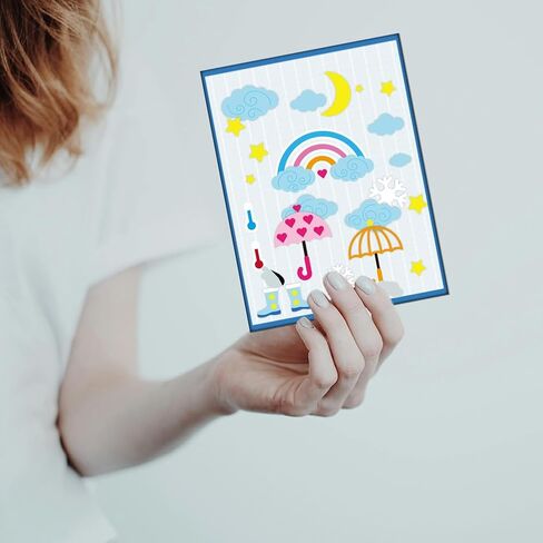 Weather Cutting Dies Sun Cloud Umbrella Card Making Die Stencil Carbon Steel Die Cuts Scrapbooking Embossing Template for Greeting Cards Craft Album Letter Party Invitation Envelope Decor in Saudi Arabia
