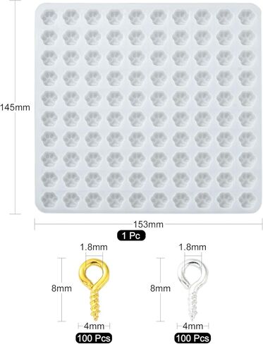 UR urlifehall 1 pc gummy bear charms charms mould silicone mould with 200 pcs proct eye din in Kuwait