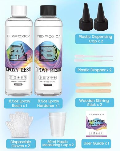 راتنجات الايبوكسي 1Gallon Kit ، واضحة تمامًا ، وتسوية ذاتية ، وخالية من الفقاعات ، ومزيج سهل الصفراء 1: 1 ، مناسبة للفنون الفنية ، والخشب والعفن ، ومشاريع المجوهرات ، وهدايا DIY in Kuwait