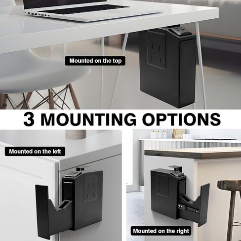 Biometric Slider Gun Safe for Handgun,Auto Sliding Door Hand Gun Safes, Quick Access Pistol Gun Box for Nightstand, Desk, Bed Side With Fingerprintt, PIN Code, KEY Access in Kuwait