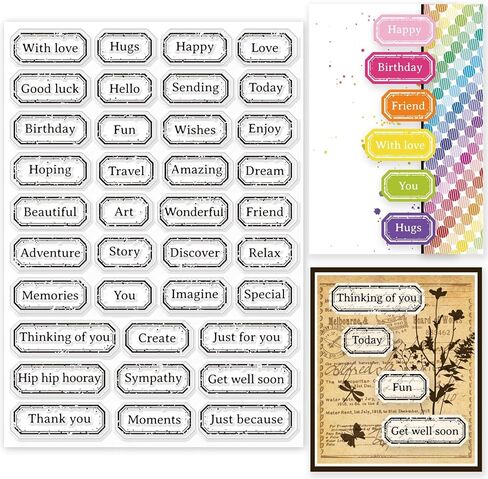 Globleland Vintage Mushroom Notes طوابع واضحة لـ DIY Scrapbooking 21x15cm Mushroom Note Silicone Silicone Clear Stamp Seals طوابع شفافة للبطاقات التي تصنع ألبوم الصور المجلة المنزل الزخرفة in Saudi Arabia