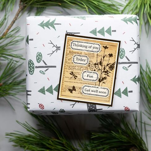 Globleland Vintage Mushroom Notes طوابع واضحة لـ DIY Scrapbooking 21x15cm Mushroom Note Silicone Silicone Clear Stamp Seals طوابع شفافة للبطاقات التي تصنع ألبوم الصور المجلة المنزل الزخرفة in Saudi Arabia