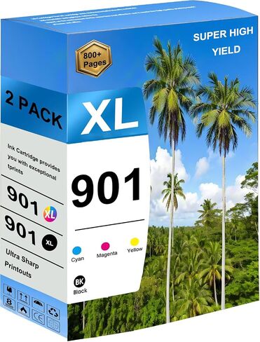 901XL 901 Ink Cartridges Replacement Compatible Black and Color 901XL 901 for HP OfficeJet Pro J4500 J4580 J4640 J4660 4500 Ink Cartridge Printer in Saudi Arabia