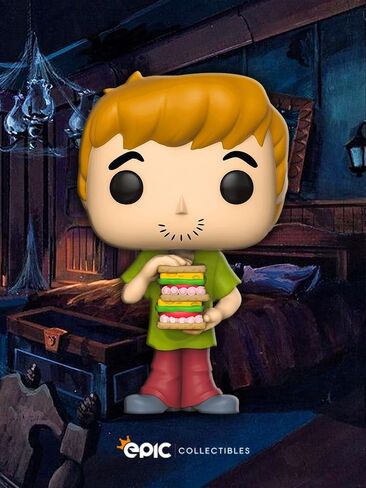 Pop Animation: Scooby Doo - Shaggy with Sandwich Vinyl Figure Included with Box Protector Compatible for Funko in Saudi Arabia