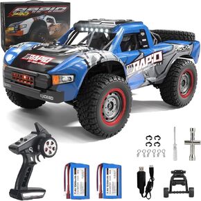 1:16 Scale Large RC Cars 50km/h High Speed RC Cars Toys for Boys Remote Control Car 2.4G 4WD Off Road Monster Truck (Red) in Kuwait