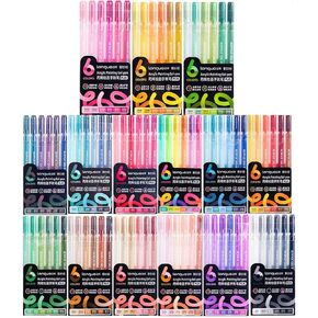90 Colors Acrylic Gel Pens Drawing Set for Adult Coloring Books, Colors Stackable Marker for Journals, Drawing, Writing in Saudi Arabia