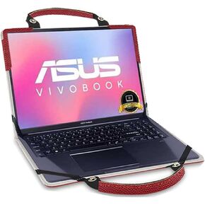 Laptop Case Cover for ASUS Chromebook CX15 CX1505 CX1505CKA with Portable Bag with Bag Handle,Red in Saudi Arabia