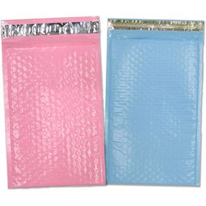 4x8 Hot Pink, Teal, Purple, Blue, Pastel, Orange, Red, Black, Yellow Poly Bubble Mailers, (4x7.5" Usable Space) Padded Shipping Envelopes in Saudi Arabia