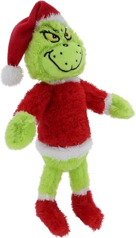 الأديان 10 "لعبة عيد الميلاد الخضراء Monster Plush Toy-دمية حيوانية محشوة بالأولاد والبنات ، مثالية لزخارف عيد الميلاد والهدايا (Red-B) in Kuwait