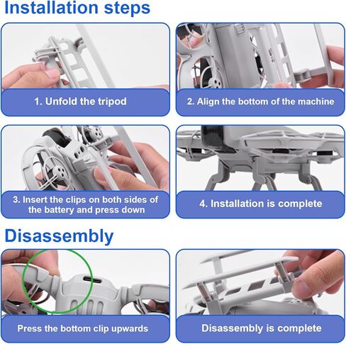 معدات الهبوط لـ DJI Neo بدون طيار ، امتدادات قابلة للطي الساقين ، حامي حماية وقائي للملحقات DJI بدون طيار in Kuwait