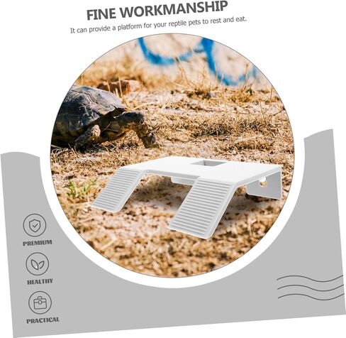 MERRYHAPY Stable Lightweight Turtle Basking Platform Multi-Functional Turtle Tank Supply Climbing Ramp for Reptiles Aquarium Floating Decor for Tanks in Saudi Arabia