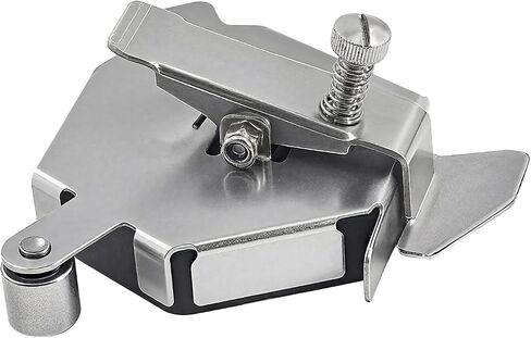 Upgraded Magnetic Seam Guide – Stainless Steel Roller Sewing Guide for Thick Fabrics & Curves, Fits Most Sewing Machines, Easy No-Tool Attachment in Saudi Arabia