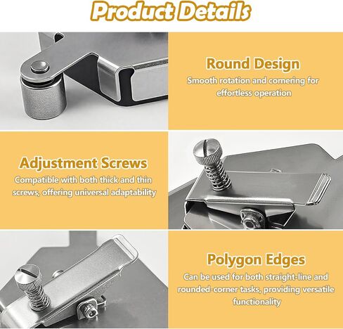 Upgraded Magnetic Seam Guide – Stainless Steel Roller Sewing Guide for Thick Fabrics & Curves, Fits Most Sewing Machines, Easy No-Tool Attachment in Saudi Arabia