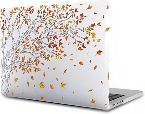 Hard Case Compatible with MacBook Air 13 inch 2020 2019 2018 Release M1 A2337 A2179 A1932, Plastic Hard Shell Protective Laptop Cover for 13.3" MacBook Air, Green Leaves in Kuwait