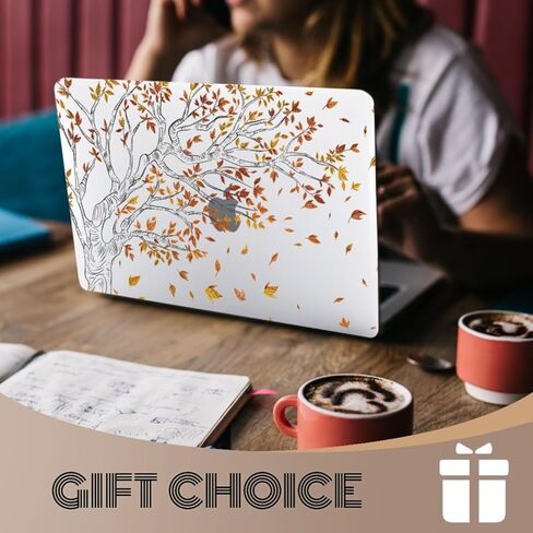 Hard Case Compatible with MacBook Air 13 inch 2020 2019 2018 Release M1 A2337 A2179 A1932, Plastic Hard Shell Protective Laptop Cover for 13.3" MacBook Air, Green Leaves in Kuwait