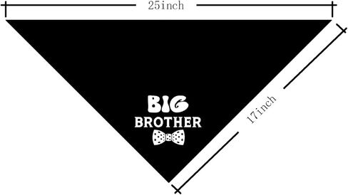 Big Brother Dog Bandana, Dog Pregnancy Announcement, Gift for Dog Lover, Dog Bandana for Small Medium Large Dogs, Light Blue Dog Bandana, Big Brother Dog Shirt, Dog Scarf (A8) in Kuwait