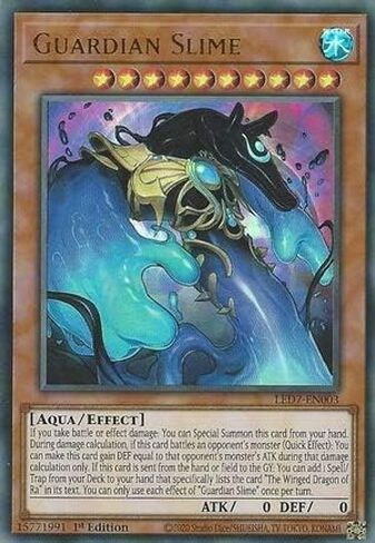 Guardian Slime - LED7-EN003 - Ultra Rare - 1st Edition in Saudi Arabia