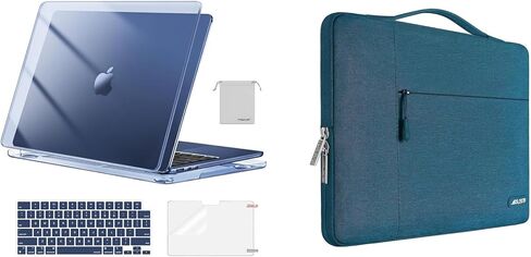 Mosiso متوافق مع MacBook Air 13 بوصة الحالة 2025-2022 M4 A3240 M3 A3113 M2 A2681 ، غلاف القشرة الصلبة ولوحة المفاتيح ، فيلم وشاشة لفيلم MacBook Air 13.6 بوصة حقيبة وحماس كمبيوتر ، ودورة كريستال منتصف وعرق تيل in Saudi Arabia