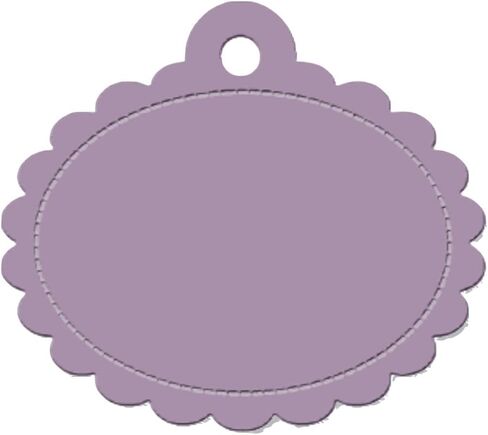 Impression Obsession DIE1196P Scalloped Oval Tag Steel Die in Saudi Arabia