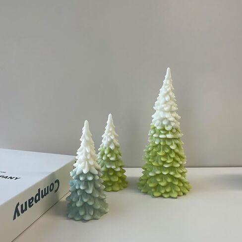 Generic 3D Christmas Tree Shaped Candle Silicone Mold DIY Handmade Aromatherapy Crafts in Saudi Arabia