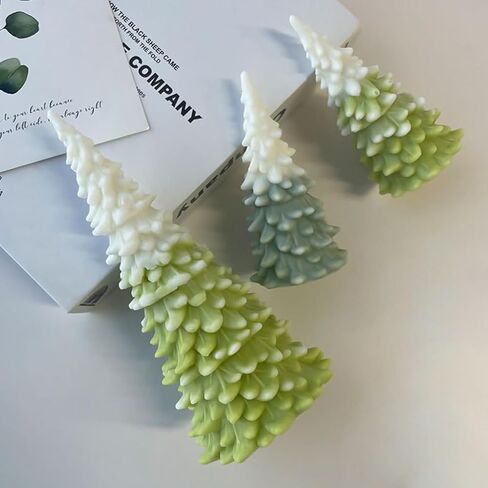 Generic 3D Christmas Tree Shaped Candle Silicone Mold DIY Handmade Aromatherapy Crafts in Saudi Arabia