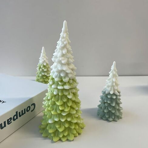 Generic 3D Christmas Tree Shaped Candle Silicone Mold DIY Handmade Aromatherapy Crafts in Saudi Arabia