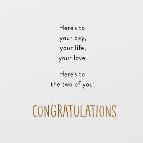 American Greetings Wedding Card for Two Grooms (Here's To Your Day) in Saudi Arabia