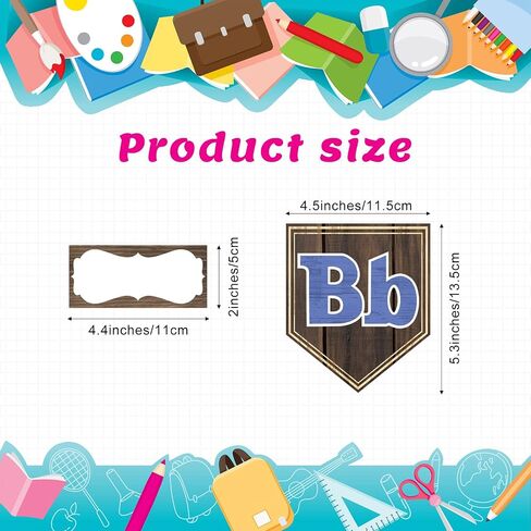 Pajean 176 قطع Western Word Wall Bulletin Set Alphabet Wood for Classroom Gall Decoration for Compery Pre-Schooldern Students students study to schools ، multicolor in Saudi Arabia